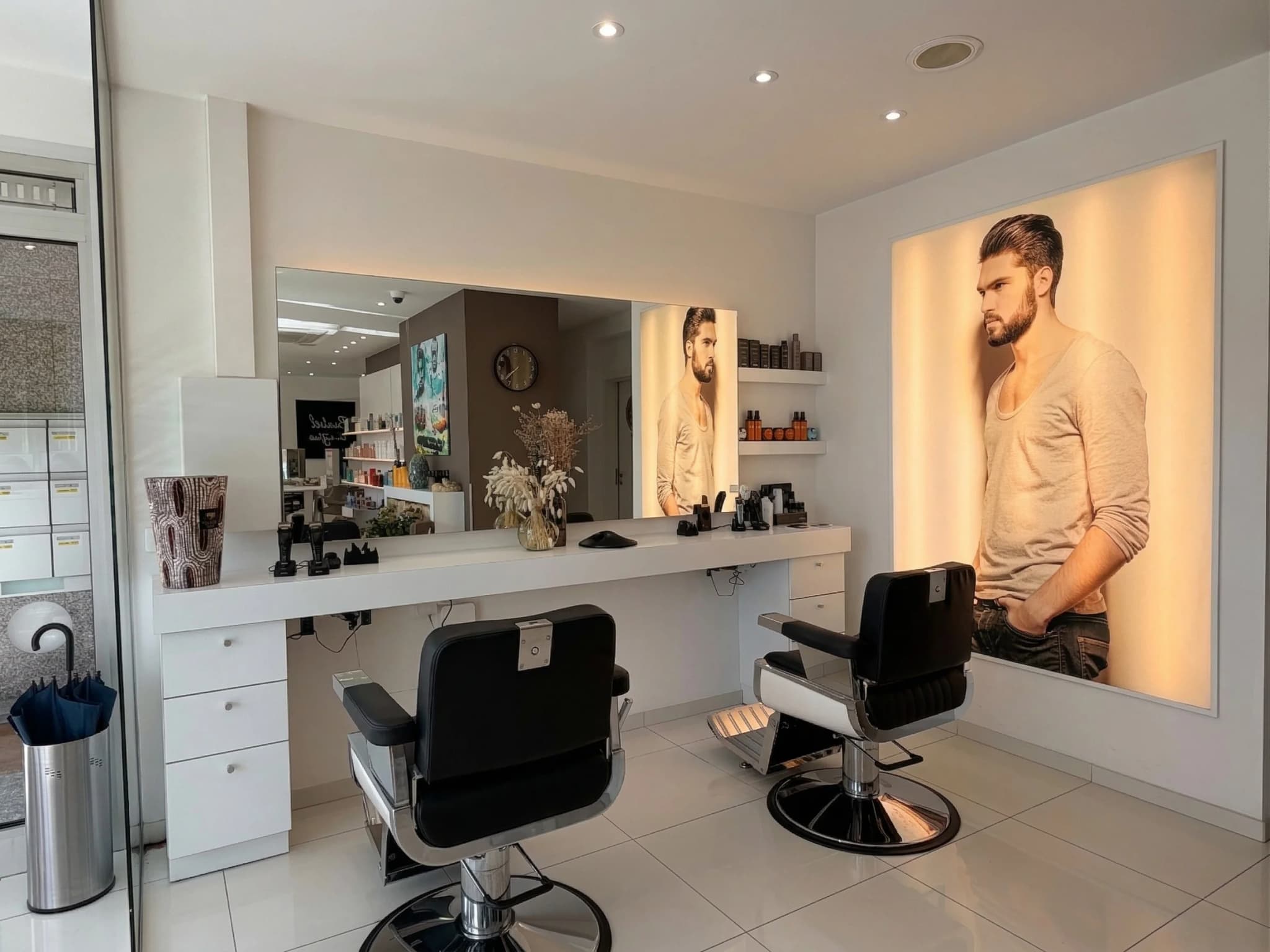 Empfangsbereich des Salons Isabel Coiffure